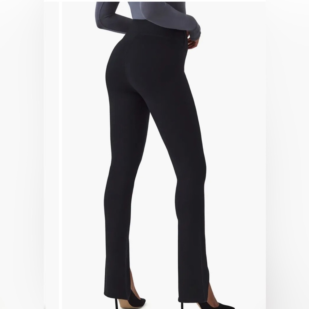 Spanx Black High-Waisted Split Front Leggings - image 2